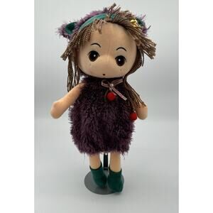 Kawaii 16” Soft Stuffed Plush Girl Toy Doll Purple Outfit